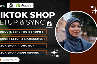 sync shopify with tiktok shop, facebook shop and instagram shop, product listing