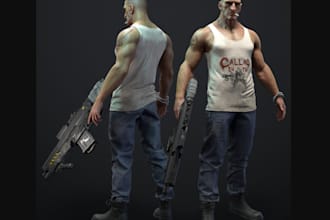 develop 3d game character for casual game,ue5 xgen model, 3d modeler