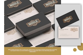 do minimal and luxury business card design for company