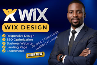 revamp wix website redesign design wix studio website edit update wix website