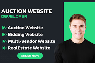 build a bidding and auction website multi vendor auction website