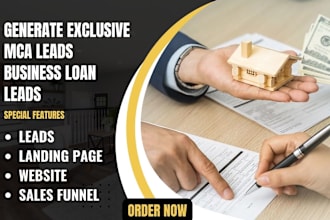 generate hot merchant cash advance leads mca leads business loan mca website