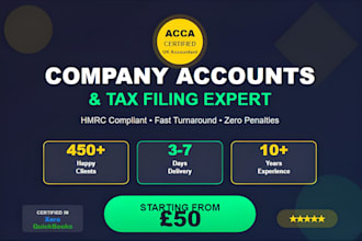 prepare and submit UK company accounts and tax return, UK accountant