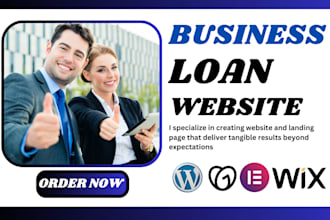 design mca commercial website business loan website mca landing page design