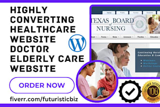 design healthcare medical clinic doctor dental hospital elderly care website