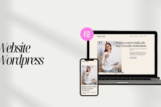 design a aesthetic website for personal brands wordpress elementor