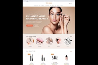 design shopify store, pet store, beauty store, website, shopify