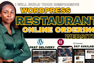 wordpress food delivery, online ordering restaurant catering website and booking