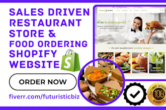 design restaurant booking food ordering cafe bakery grocery business website