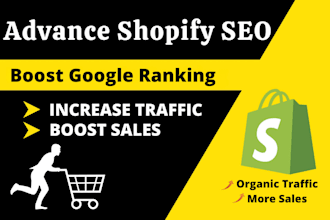 do advanced shopify SEO optimization for 1st page ranking