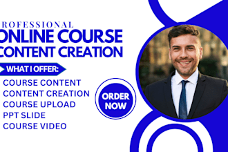 online course content syllabus curriculum lesson plan training course creation
