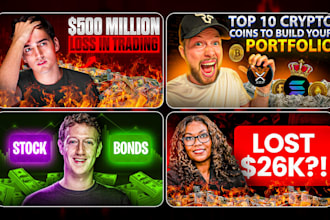 design attractive crypto and finance youtube thumbnail for you