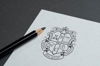 design and redesign family crest coat of arms and vintage logo