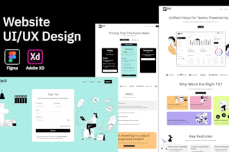 design website and apps in figma or adobe xd