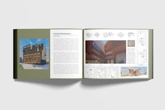 design custom architectural presentations, posters, and portfolio