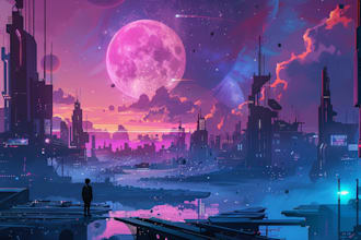 create environment concept art and background