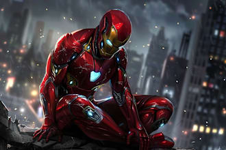 do cartoon characters and superhero for you