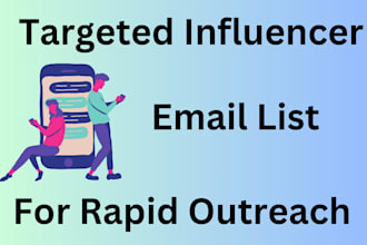 targeted influencer email lists for rapid outreach