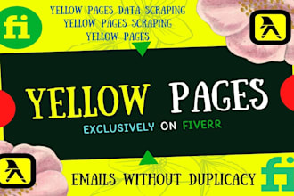 do yellow pages data scraping for b2b with emails