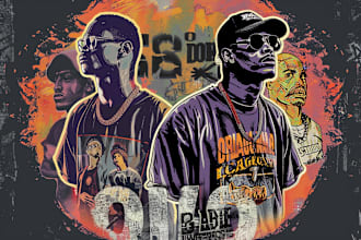 vintage 90s any custom bootleg rap t shirt design