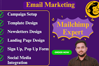 be your mailchimp email marketing campaign expert to boost your business