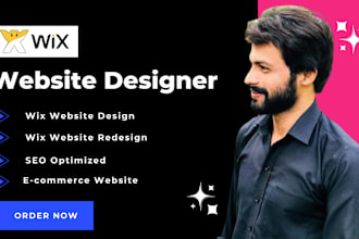 design professional wix studio website and wix store