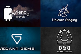 3 trendy modern minimalist business logo design