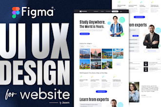 do best UI UX for website design and landing page in figma