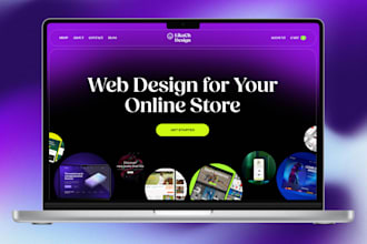do ecommerce UX UI design for online store in figma web design