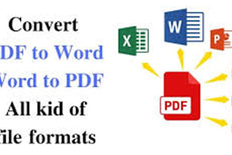 convert PDF to word and word to PDF