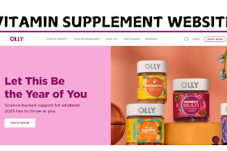 build child supplement shopify store elder adult vitamin supplement website