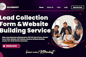create a lead generating website for your company