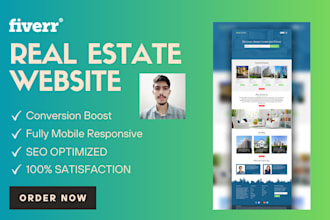 build a real estate landing page or website