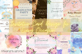 design invitation and greeting cards