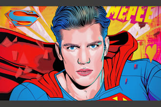 draw a superhero comic