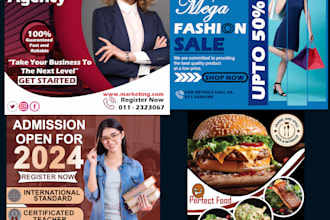 create professional creative flyers, banners of any type