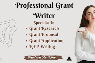 research grant, write grant, submit grant ,proposal, business grant, 501c3 grant