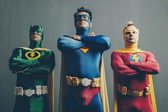 draw marvel dc custom comic superhero style from your script