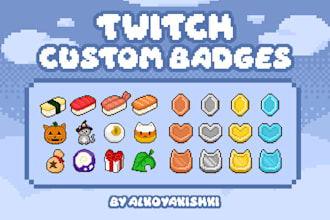 create custom pixel art twitch sub and bit badges