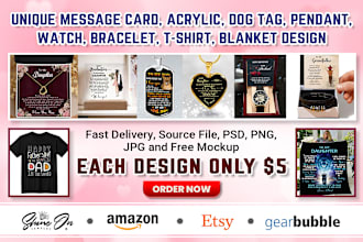 design profitable shineon, garbubble jewelry message card for you within 24 hrs