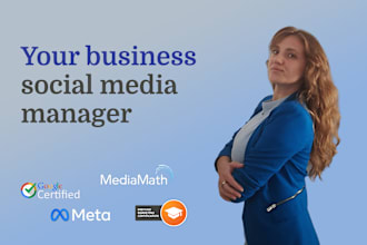 be your social media marketing manager and content creator