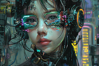 do a sci fi art and sci fi character