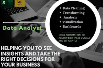 be your data analyst and dashboard expert