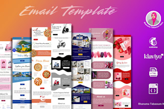 design custom responsive mailchimp and klaviyo HTML email templates for you