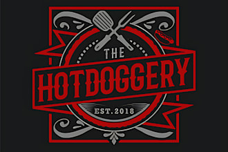 design restaurant, pizza, bbq, burger, drink, catering, food, kitchen logo