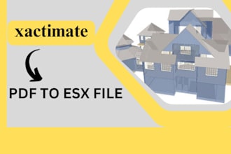 convert you PDF file into esx file for insurance claim
