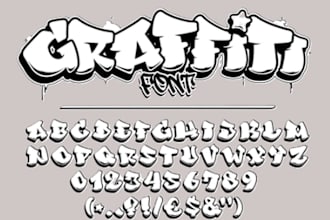 create modern, hipster and graffiti typographic design