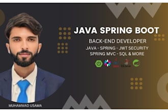 do java, spring boot, spring jdbc, spring mvc, rest projects