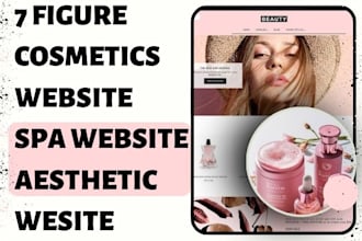 design cosmetics website spa website spa store aesthetic website beauty website
