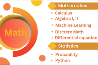 be your math expert, machine learning, stats, math assignment, calculus
